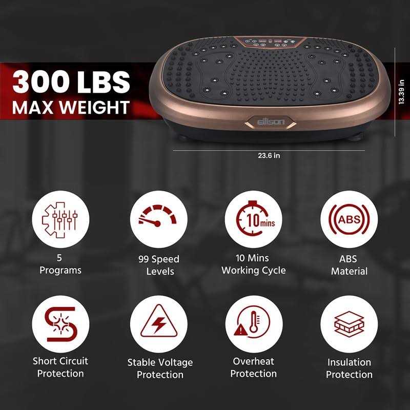 Eilison Fitpro Vibration Plate Exercise Machine Body Vibration Platform Exercise Machine - Sports Supplies Online Store