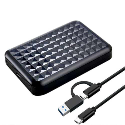 500GB Portable External Hard Drive USB 3.0/Type-C – Slim High-Speed HDD for Backup, Storage, Gaming – Compatible with PC, Mac, Laptop, PS4, PS5, Xbox, Windows, MacBook, Smart TV (500 GB)