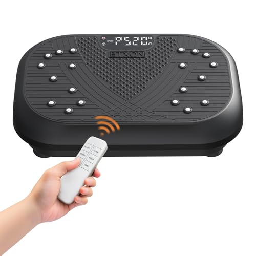 Vibration Plate Exercise Machine - Vibration Plate for Lymphatic Drainage, Whole Body Workout Equipment for Women Men Power Shaping Waver Vibrating Board at Home Gym Fitness Platform