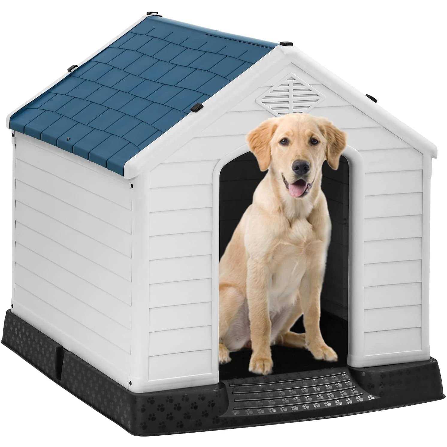 Bestpet Large Dog House Insulated Kennel Durable Plastic Dog House for Small Medium Large Dogs Indoor Outdoor Weather & Water Resistant Pet - Pet Supplies online store
