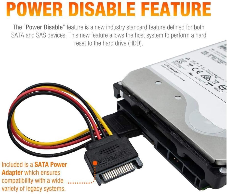 HGST Ultrastar He10 | HUH721010ALE600 (0F27452) | Power Disable | 10TB SATA 6.0Gb/s 7200 RPM 256MB Cache 3.5in HDD | 512e | Enterprise Hard Drive (Renewed)