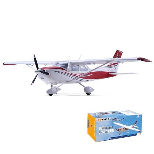 Fms Rc Planes for Beginners Remote Control Airplane for Adults Single-Engine Propeller Airplane 1500MM Cessna 182 Blue 6 Channel Hobby Rc Airplanes PNP (No Radio, Battery, Charger)