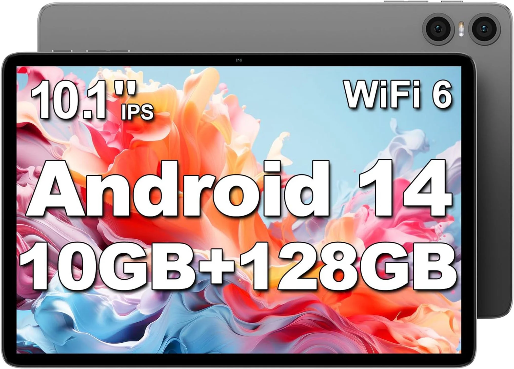 Tablet TECLAST 10 inch Android 14 Tablet, P30T 10GB RAM 128GB ROM 1TB TF Tablets for Kids Adults WiFi 5G/2.4G, Octa Core, 1280*800 HD, Bluetooth 5.4, Google GMS, 2MP+5MP Dual Camera