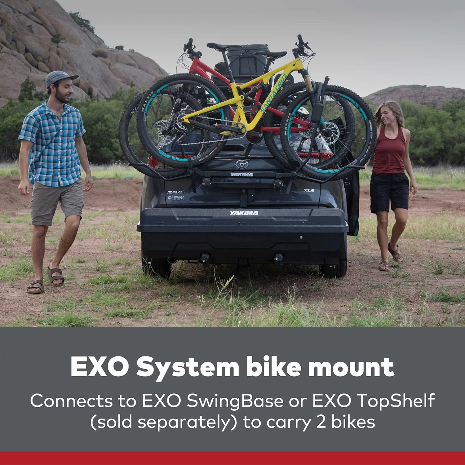 YAKIMA, EXO DoubleUp, 2 Bike Mount Accessory for EXO Hitch Rack System