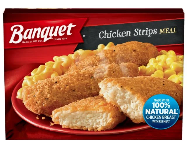 Banquet Chicken Strips Frozen Meal, 8.9 oz - Pack of 8