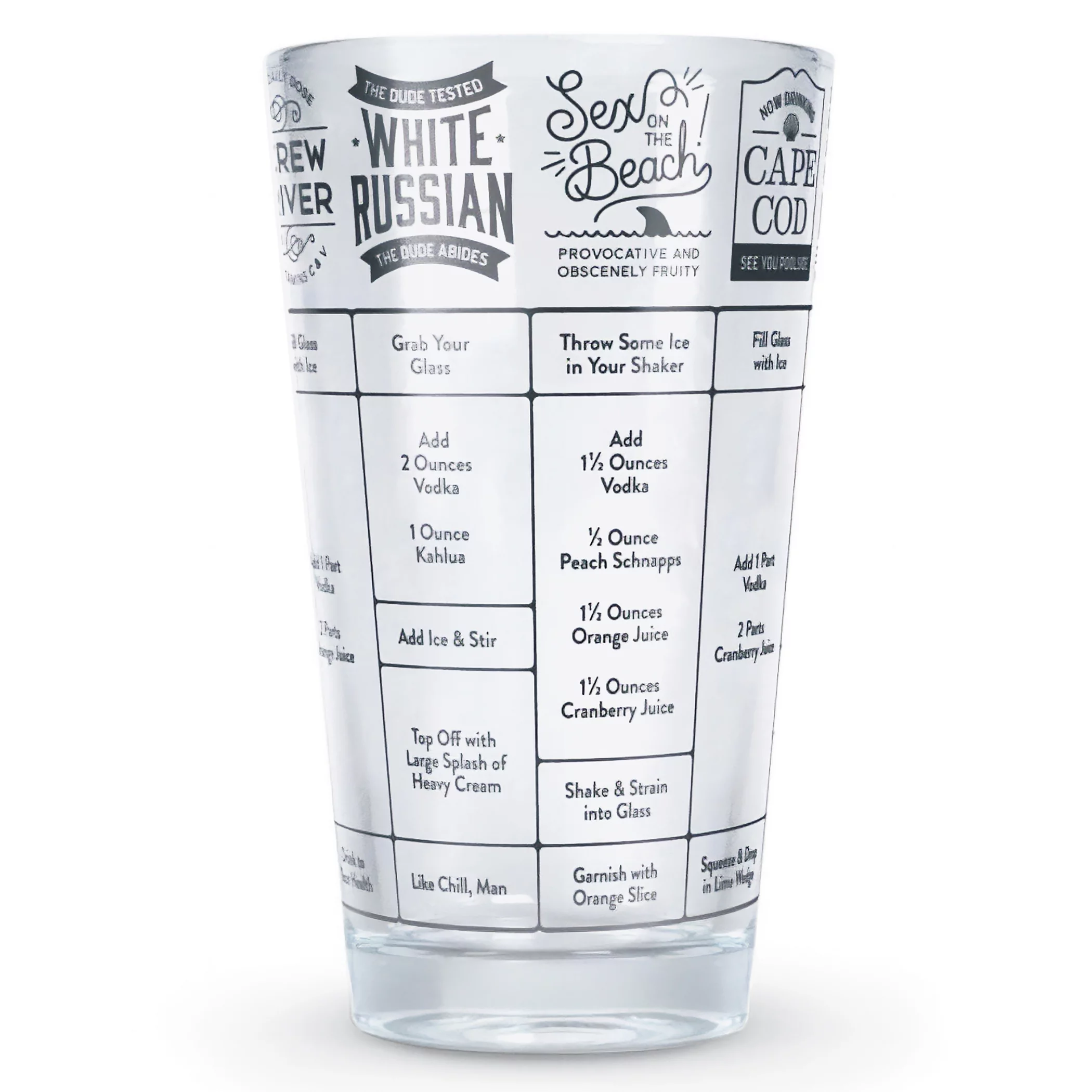 Popular Cocktail and Mixed Drink Recipes 16 oz. Glass