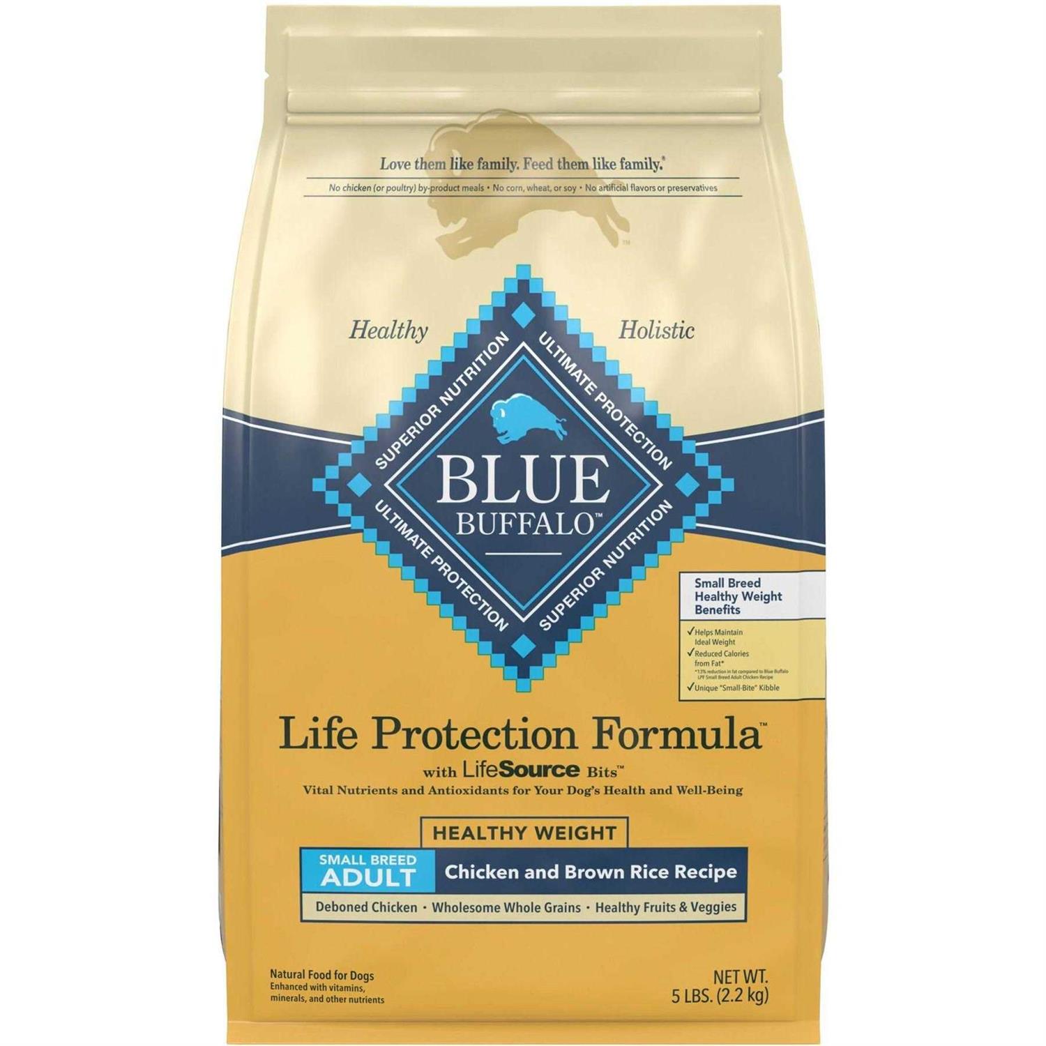 Blue Buffalo Life Protection Formula Small Breed Healthy Weight Adult Chicken & Brown Rice Recipe Dry Dog Food - Pet Supplies online store