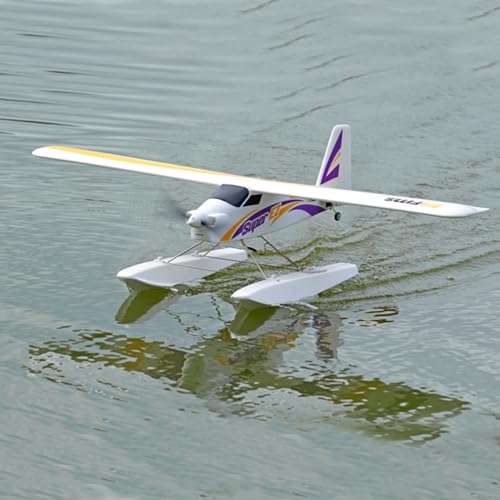Fms Rc Plane for Adults Remote Control Airplane Super EZ Trainer V4 1220mm Wingspan with Floats 4 Channel Water Sea Airplane Rc Planes for Beginners PNP (No Control, Battery, Charger)