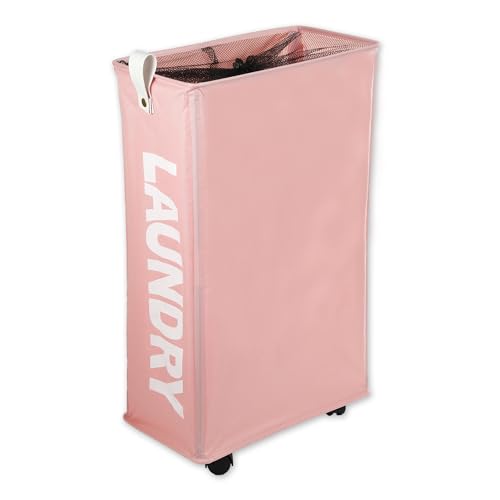 VOCOSTE Laundry Basket With Wheels, 27