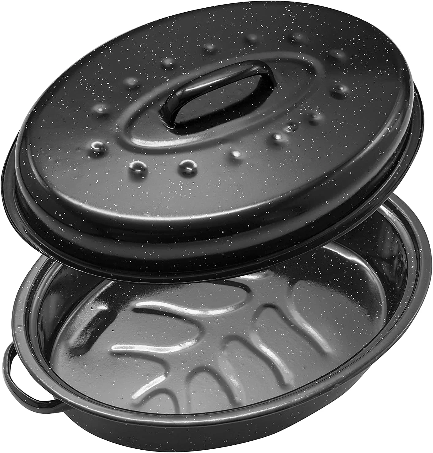 Granite Roasting Pans, Black (15