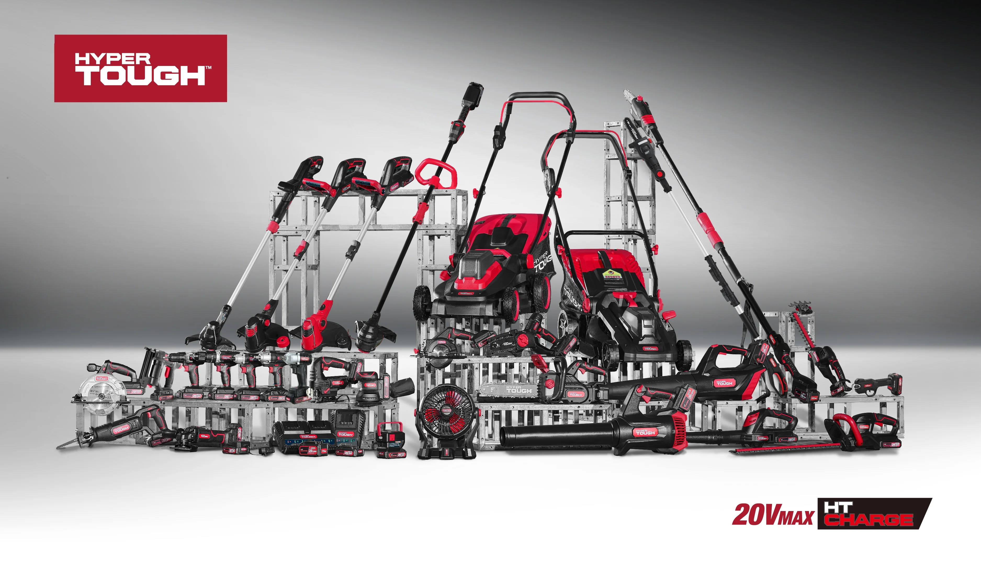 Hyper Tough 20V Brad Nail Gun and Stapler. 2.0Ah Lithium-ion Battery Powered, 25004.1 - Radiant Selections