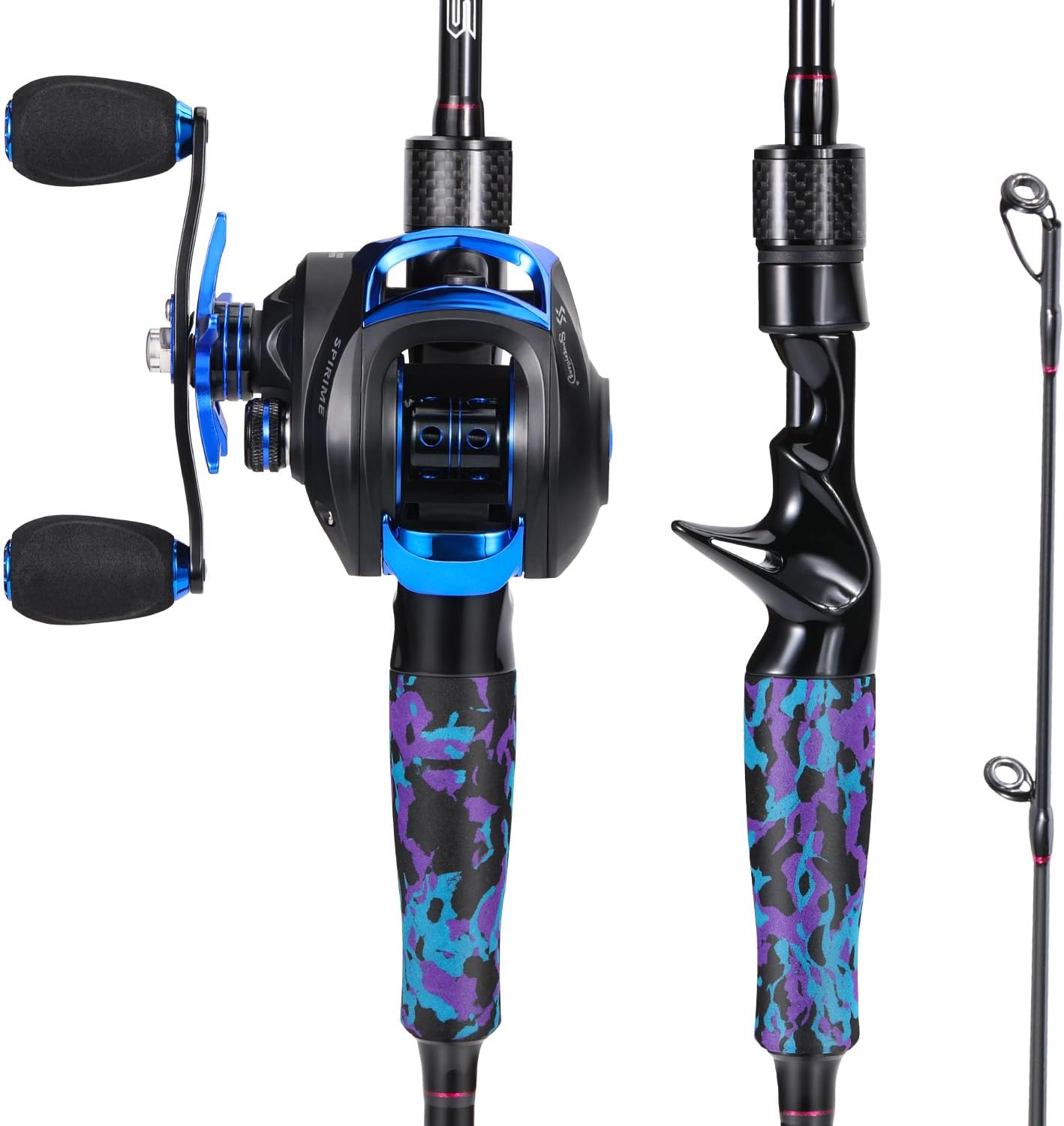 Sougayilang Fishing Rod and Reel Combo, Medium Fishing Pole with Baitcasting Reel Combo, 2-Piece Baitcaster Combo