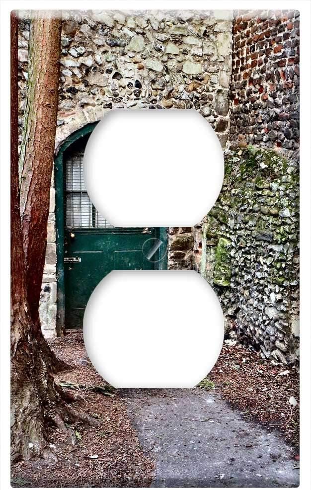 Switch Plate Outlet Cover - Green Door Old Door House American Architecture