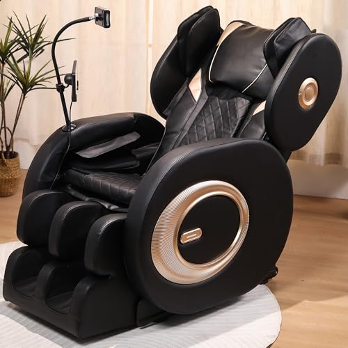 Massage Chairs Full Body Zero Gravity Massage Chair and Recliner with Heat, Airbags, Foot Massage, Phone Controller, Bluetooth Speaker, Nightlights for Living Room, Bedroom