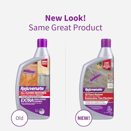 Rejuvenate All Floors Restorer and Polish Fills in Scratches Protects & Restores Shine No Sanding Required (32 oz)