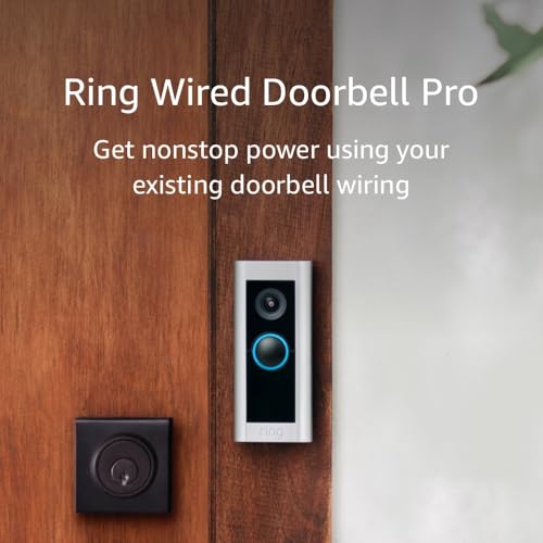 Ring Wired Doorbell Pro (newest model) &ndash; Best-in-class with cutting-edge features (existing doorbell wiring required)