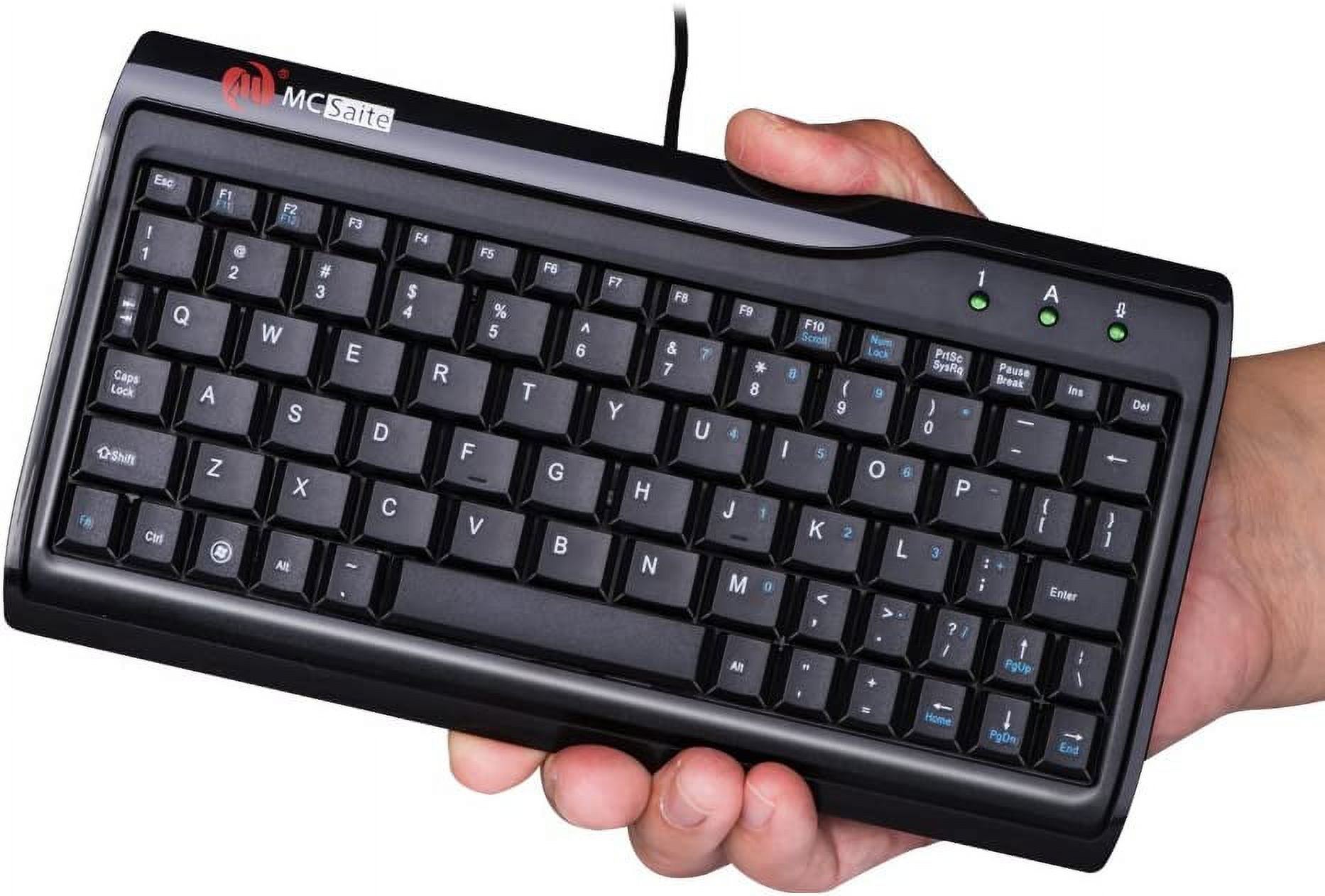 Super Mini Wired Keyboard, MCSaite Full Size 78 Keys Keypad Small Portable Fit with Professional or Industrial Use