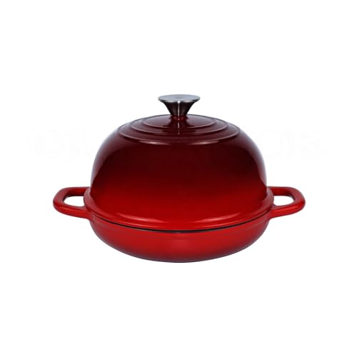 Dutch Oven for Bread Baking, Enameled Cast Iron Dutch Oven Pot with Lid, Bread Oven for Sourdough Bread Baking, Cast Iron Bread Pan, 5 qt Cyan