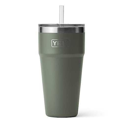 YETI Rambler 26 oz Straw Cup, Vacuum Insulated, Stainless Steel with Straw Lid