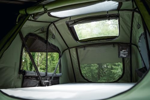 Lite - Car Roof Top Tent - TentBox Car Roof Tent - Four Season Car Camping - Tent Box Roof Tent FITS MOST CARS - Premium fold out design, 30 Seconds Set-Up