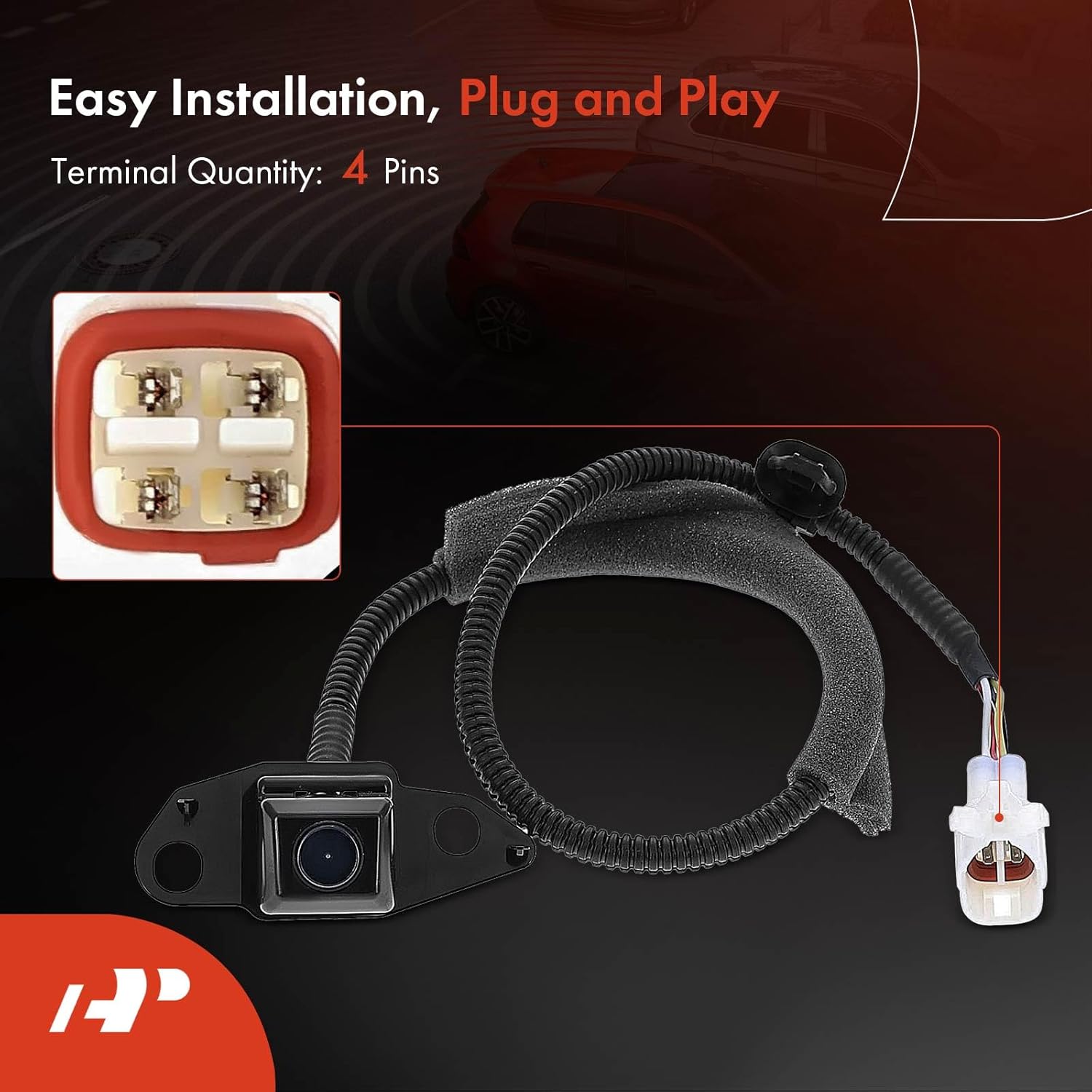 A-Premium Park Assist Camera Rear View Backup Reverse Camera Compatible with Select Toyota Models - 2009 2010 2011 2012 RAV4 - Replace# 8679042020