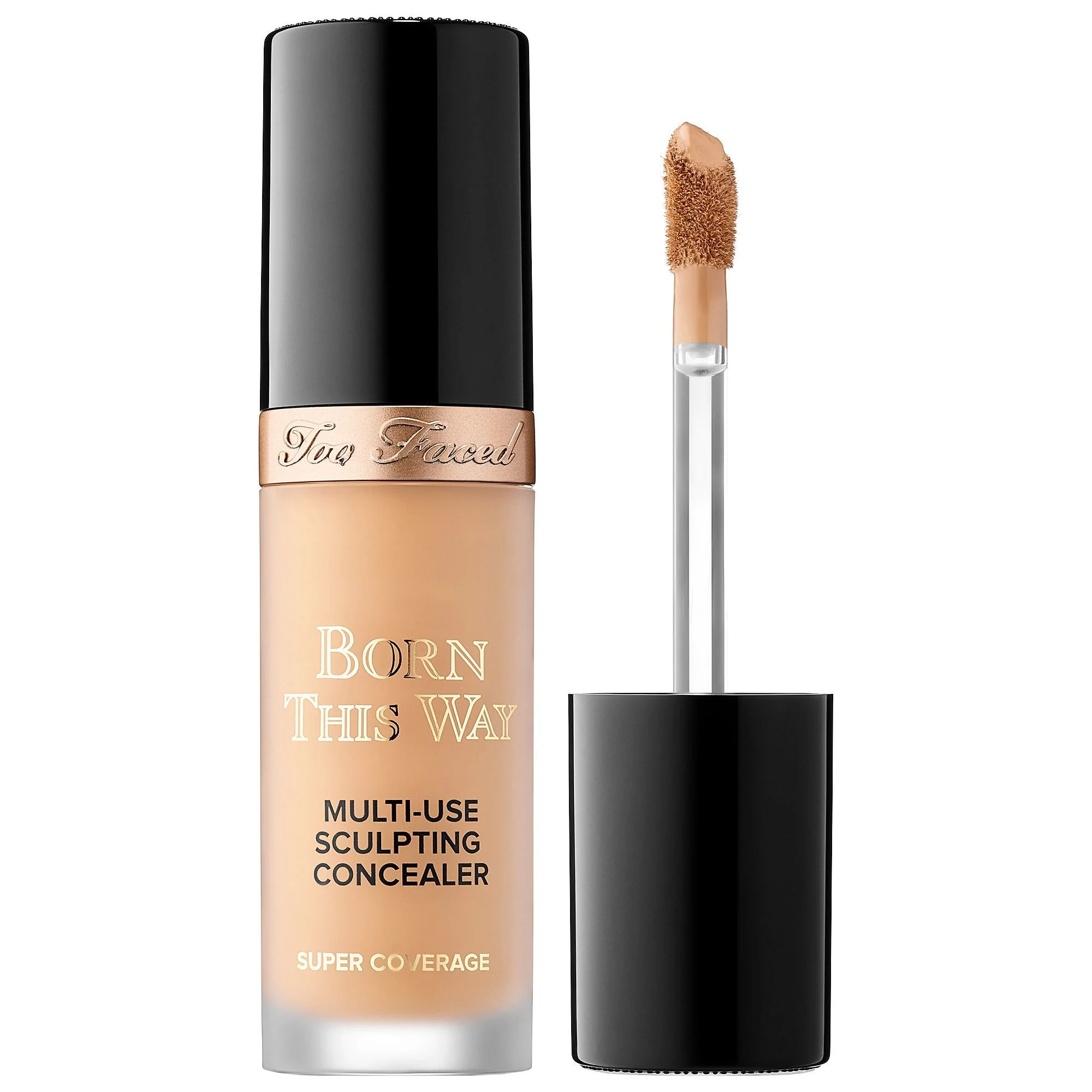Too Faced Born This Way Super Coverage Multi-Use Concealer - Warm Beige - medium with neutral undertones - 0.45 oz/13.5 ml