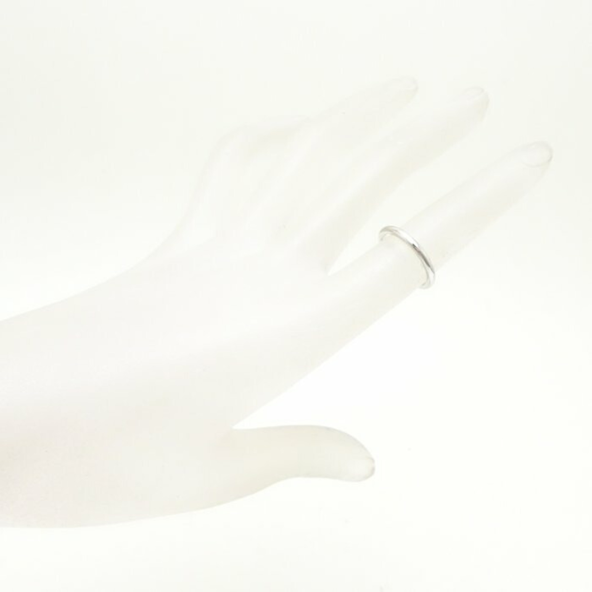 Pre-Owned TIFFANY&Co. Tiffany Wedding Band Ring 2mm Pt950 Platinum 290609 (Good)