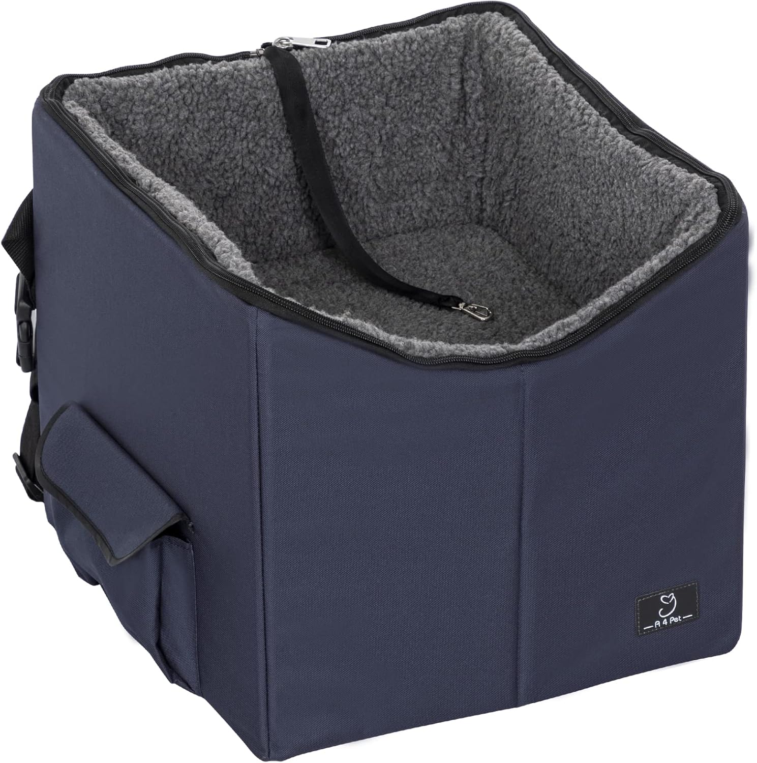 A4Pet Lookout Dog Car Seat, Folding Breathable Dog Booster Car Seat, Soft Pet Bed at Home for Small Dogs Cats or Other Small Pet, for Travel, with Carry Bag