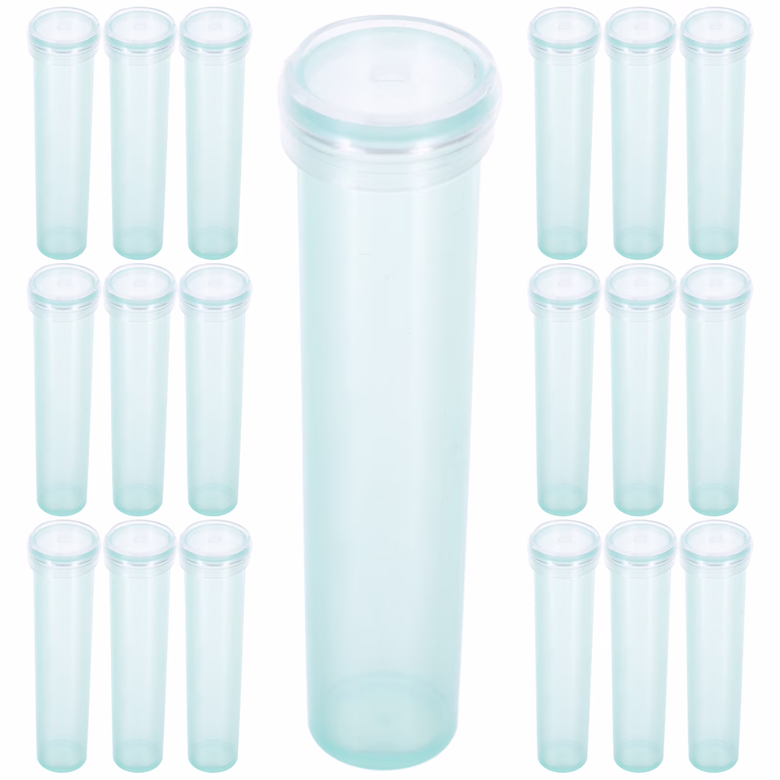 100 Pcs Water Tubes for Flowers Floral Plastic Florist Vases Light Green