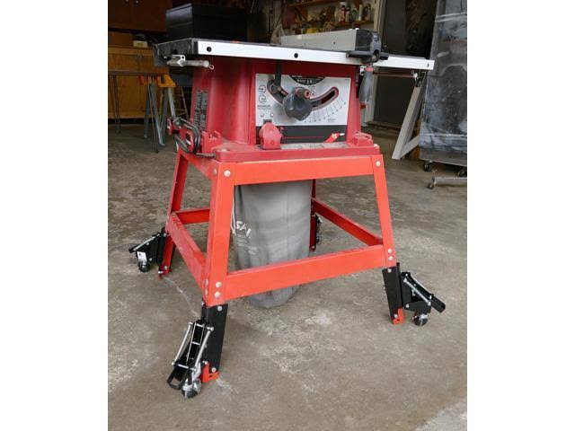 DCT Heavy-Duty Retractable Workbench Swivel Caster Wheels with Bracket 4-Pack