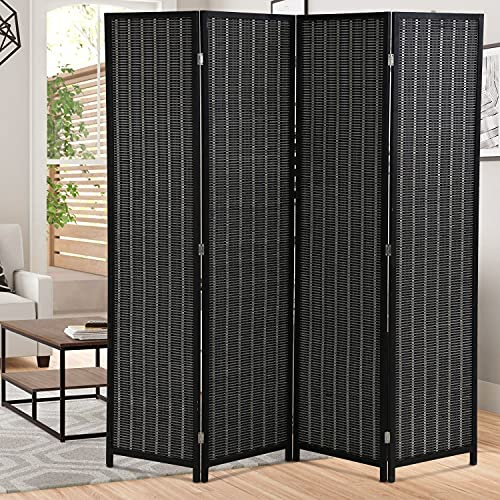 Room Dividers Folding Screen Partitions 6 Panel Privacy Screen, Partition Wall Tall Room Divider for Bedroom Study Portable Room Seperating Divider Home Furniture 17.7