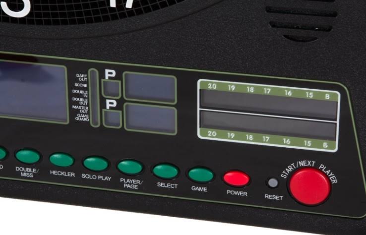 Fat Cat Mercury Electronic Dartboard, Built in Cabinet Doors with Integrated Scoreboard