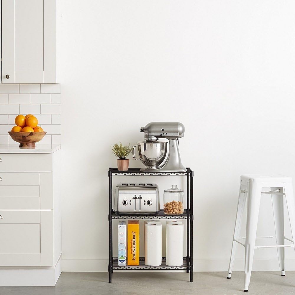 3-Shelf Heavy Duty Storage Shelving Unit Steel Organizer Wire Rack