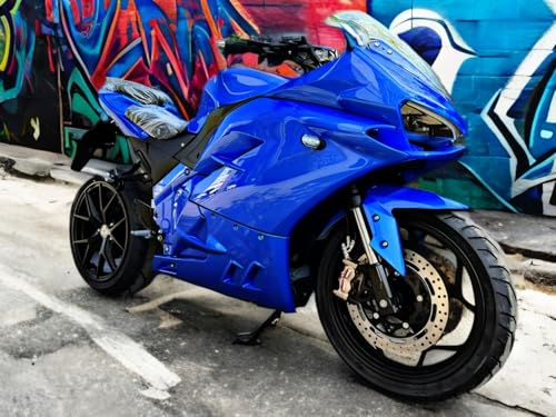 2025 Electric Sport Motorcycle with Automatic Transmission - Electric Power 40hp 72v Li-Ion 150mi Range - Out-Door Wall Charger Included for Off-Road use only