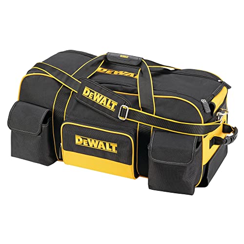 Dewalt DWST1-79210 Duffel Trolley Bag with Wheels, Yellow/Black, Large 26-Inch
