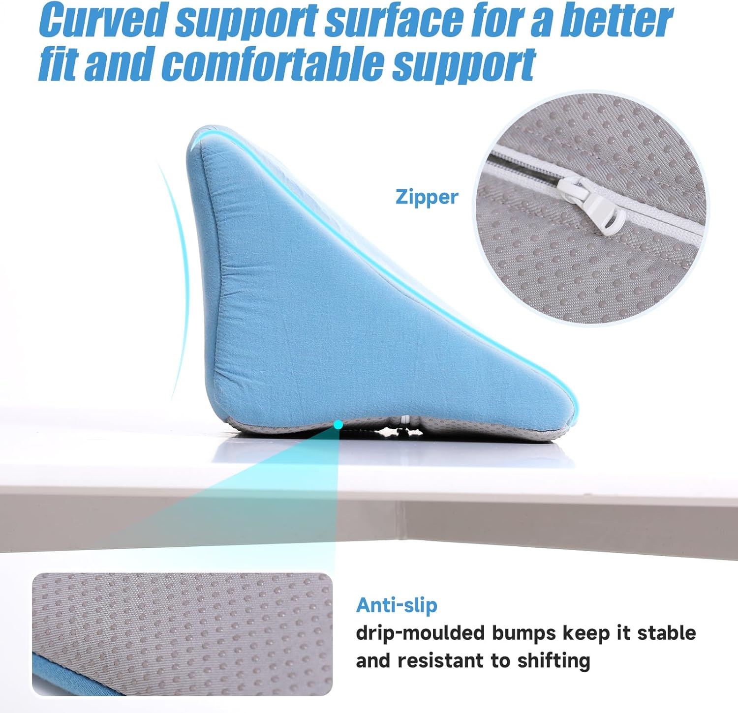 Lateral Support for Wheelchair Side Guards, Wheelchair Back Support Wedge Cushion for People Unable to sit Upright in wheelchairs