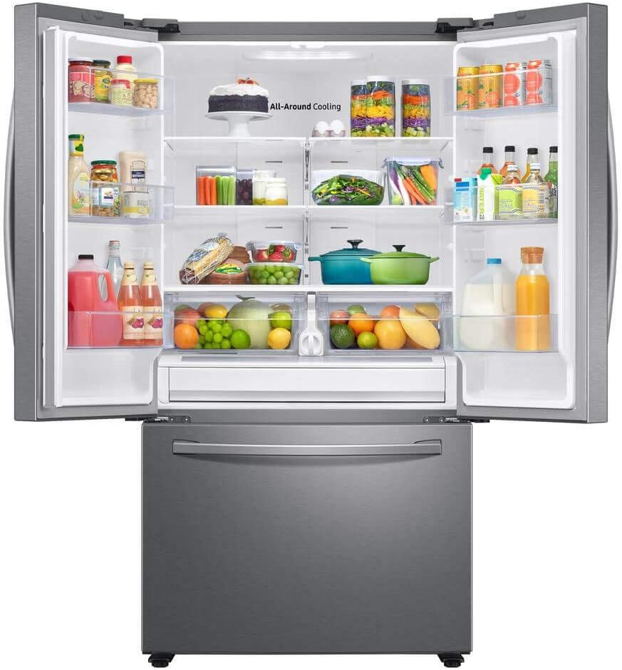 SAMSUNG RF28T5001SR 28 cu. ft. Large Capacity 3-Door French Door Refrigerator in Stainless Steel