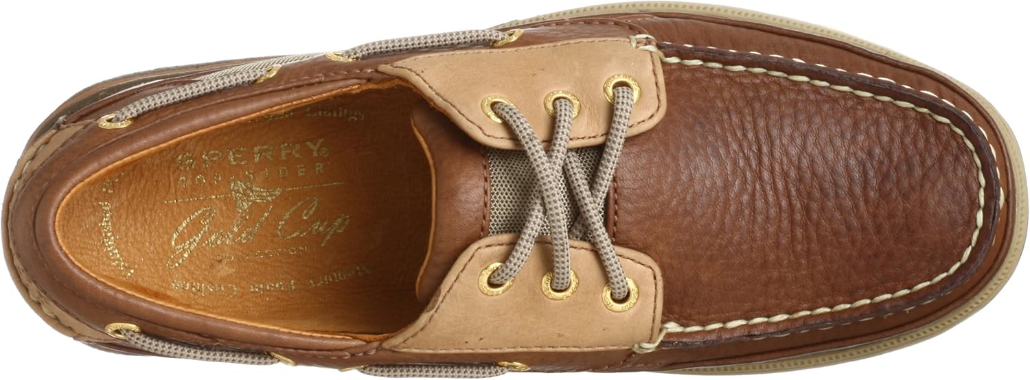 Sperry Men's Gold Billfish 3-Eye Boat Shoe,Tan,7 M