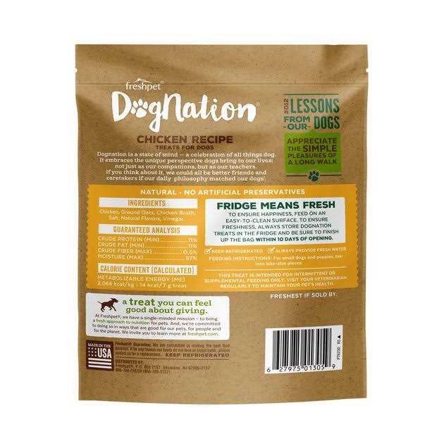 Freshpet Dognation Chicken Dog Treats - Pet Supplies online store