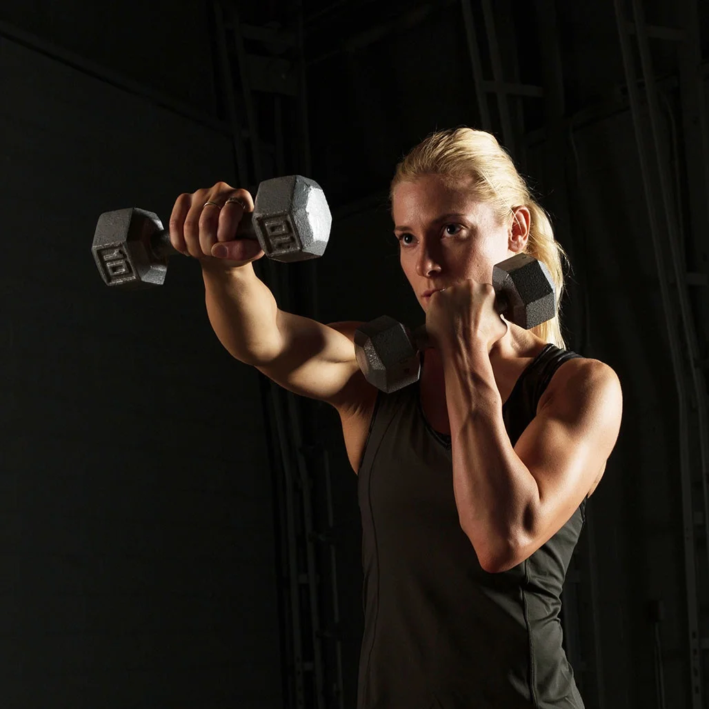 Body-Solid Cast Iron Hex Dumbbell Sets 80-100 lb. Pairs (900 lb. Total)