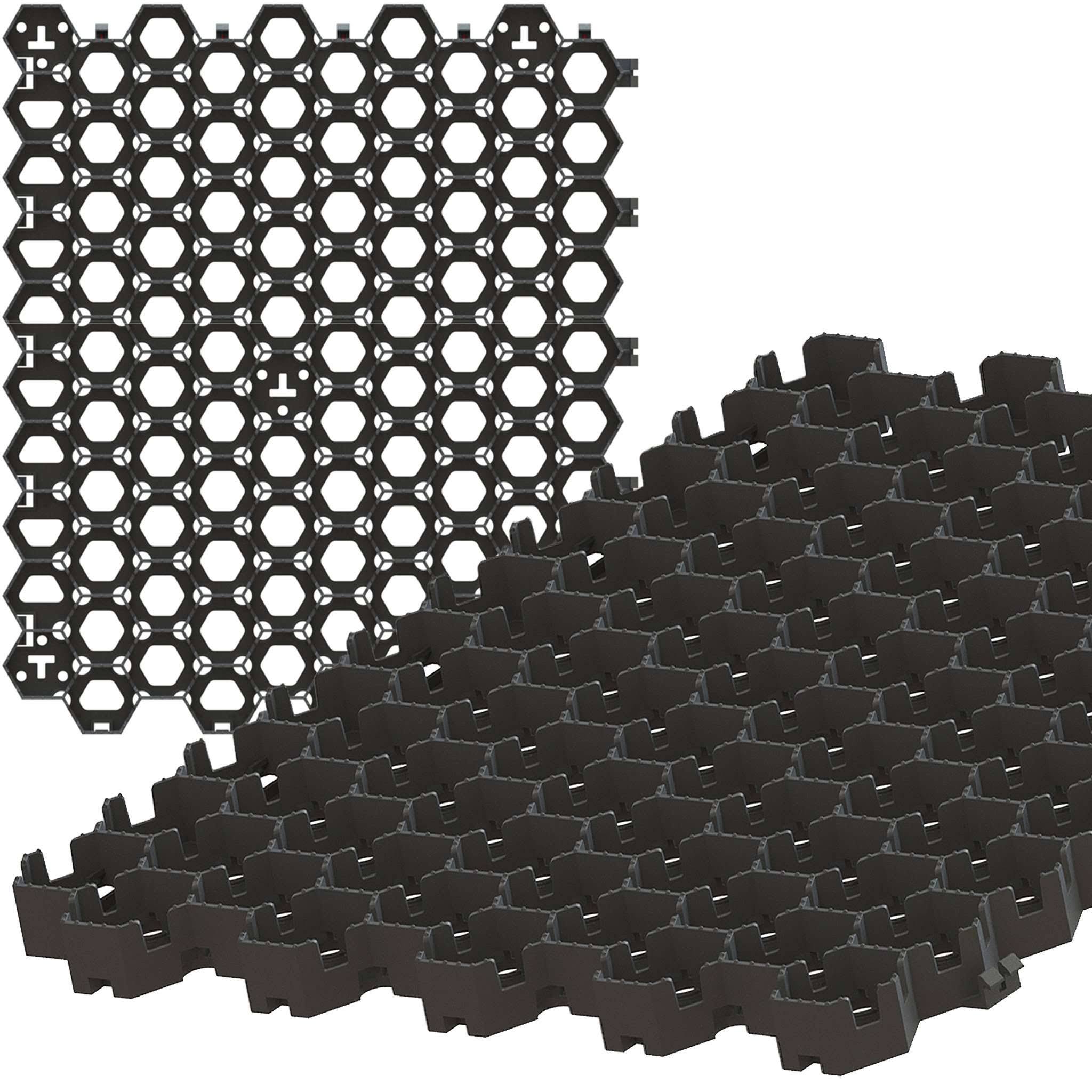 Standartpark - HEXpave Grid - 1x22 Depth Permeable Paver System - 27,000 lbs Load Class - DIY Patio, Walkway, Shed Base, Light V