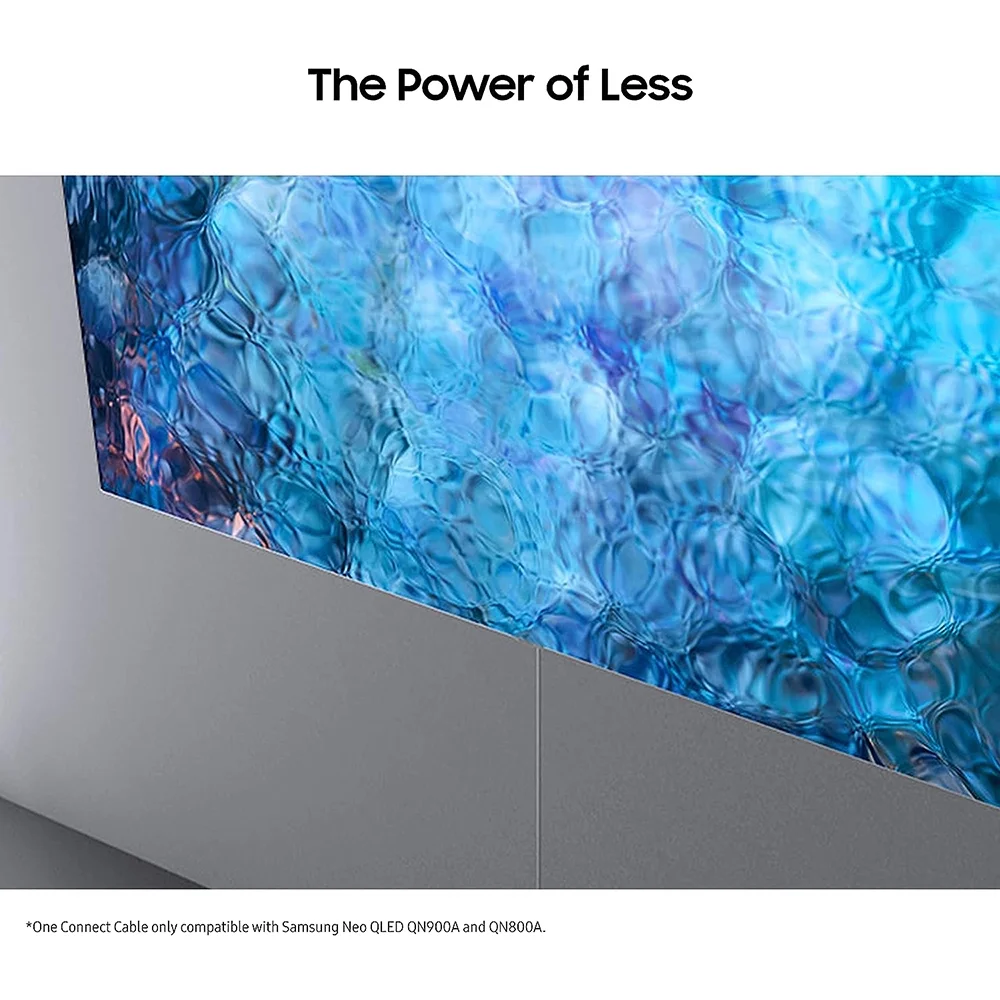 Open Box Samsung Electronics 2021 5m One Invisible Connection Cable for Neo QLED 8K TV to Connect to Multiple Device Sources and Power Cord, High Speed Data Transmission, VG-SOCA05/ZA