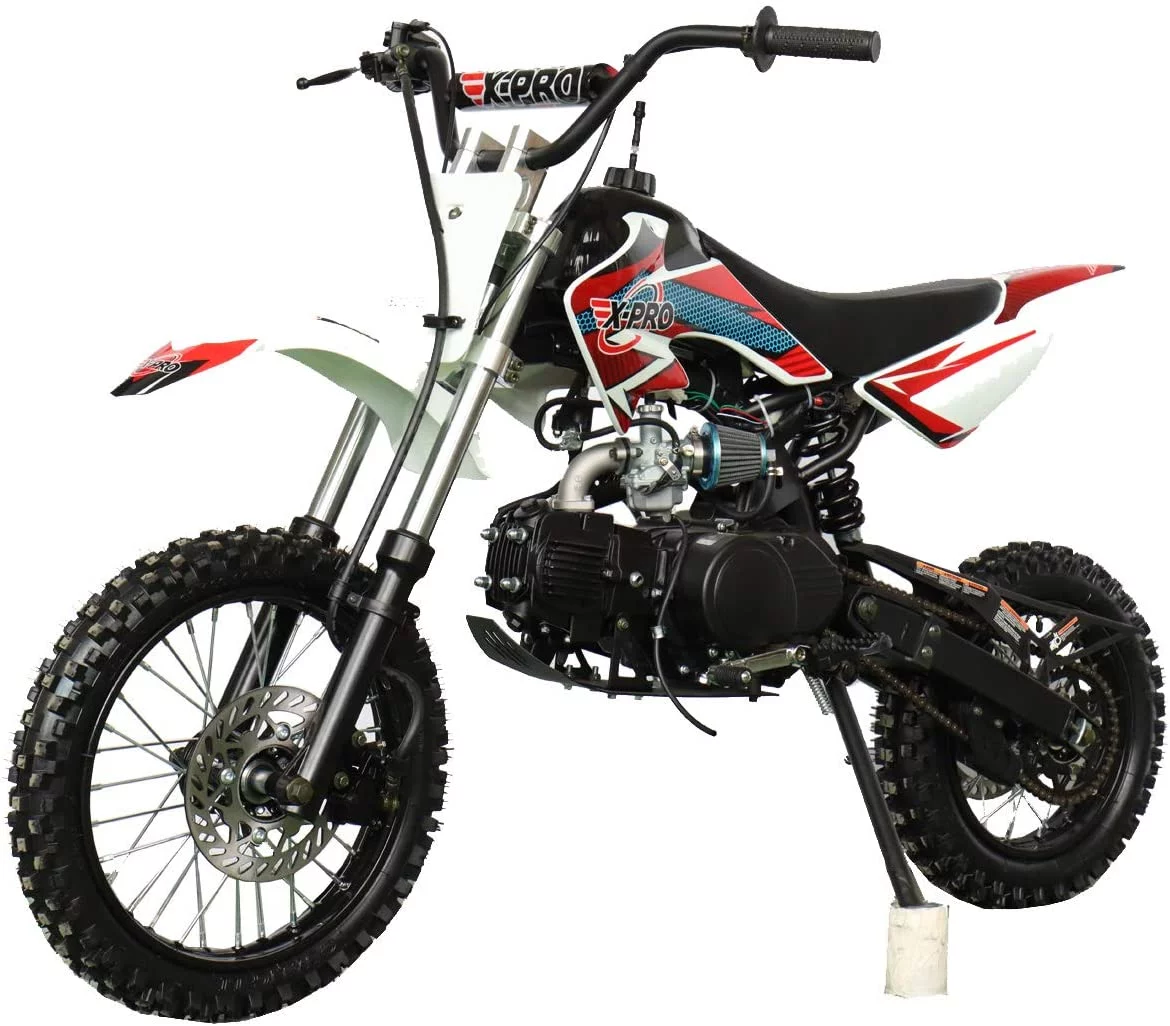 X-Pro Bolt 125cc Zongshen Engine Dirt Bike Pit Bike Youth Dirt Pit Bike with 4-Speed Semi-Automatic Transmission, Big 14