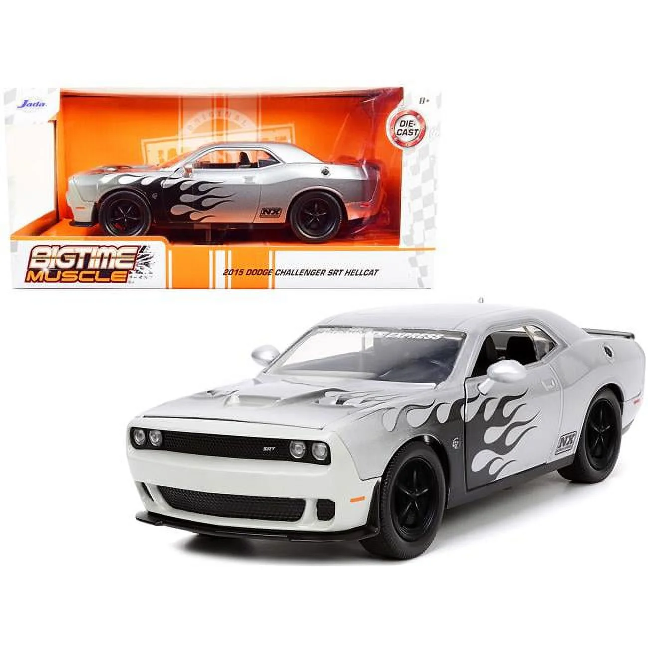 JADA TOYS 2015 Dodge Challenger Srt Hellcat 1/24 Scale Die Cast Car