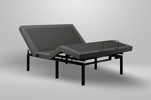 iDealBed 5i Custom Adjustable Bed Base, Wall Hugger, Massage, Zero-Gravity, Dual USB Charger, One Touch Comfort, Programmable Memory, Night Light, Advanced Smooth Silent Motion (Full)