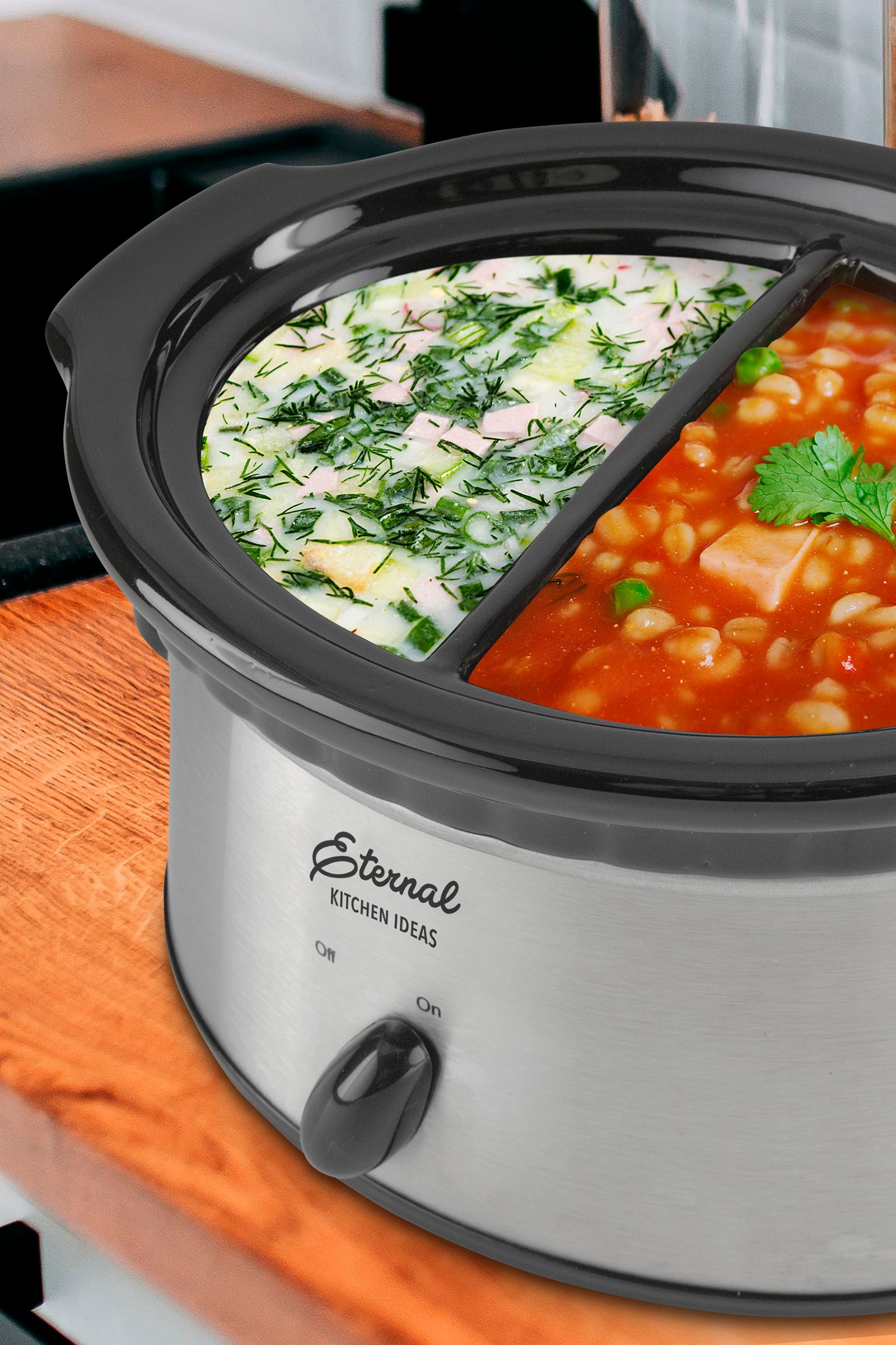 Eternal Dual Dip Warmer Slow Cooker