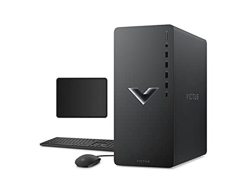 HP Gaming Premium Desktop | AMD Ryzen 7 5700G(Beat i7-1255U) | AMD Radeon RX 6600XT | Windows 11 Home | Black | with Mouse Pad Bundle Visit The Store (Black, 32GB DDR4 | 512GB SSD)