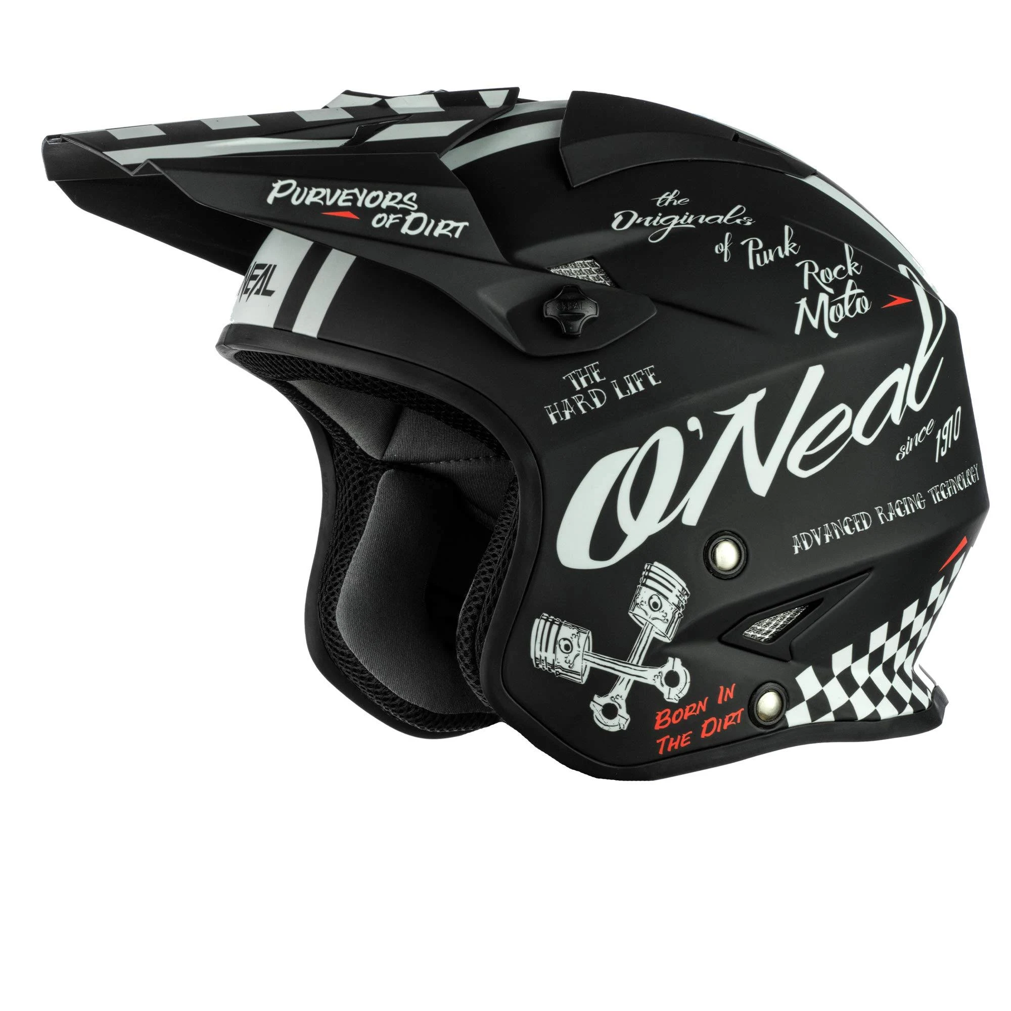 O&Neal Slat Torment Helmet Black White
