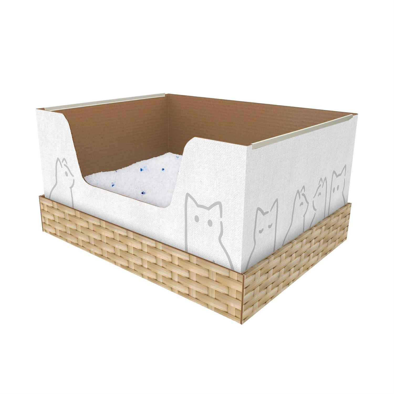 Silica Litter with Disposable Cat Litter Box - Pet Supplies online store