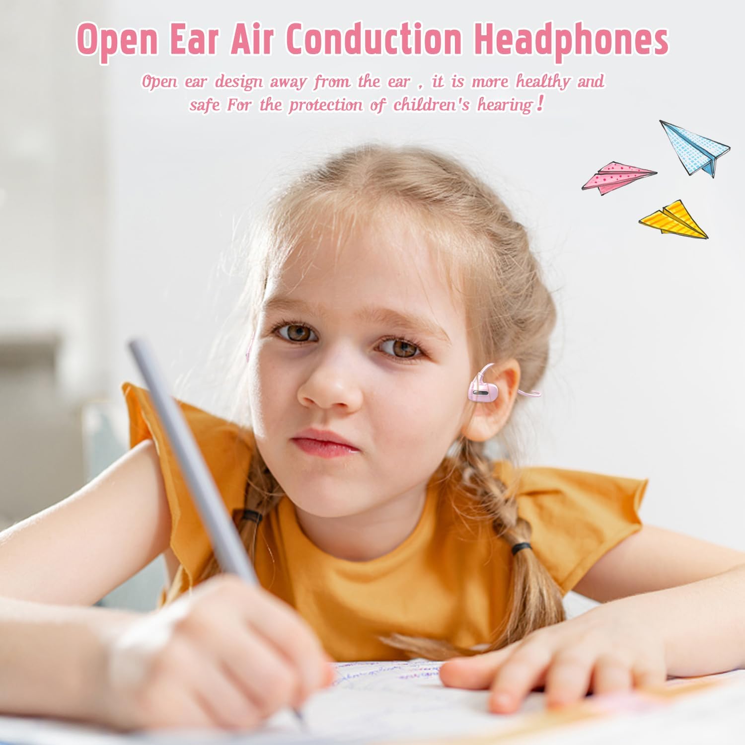 BANIGIPA Kids Headphones, Open Ear Headphones Comfortable for Teens Child Boys Girls, Bluetooth 5.3